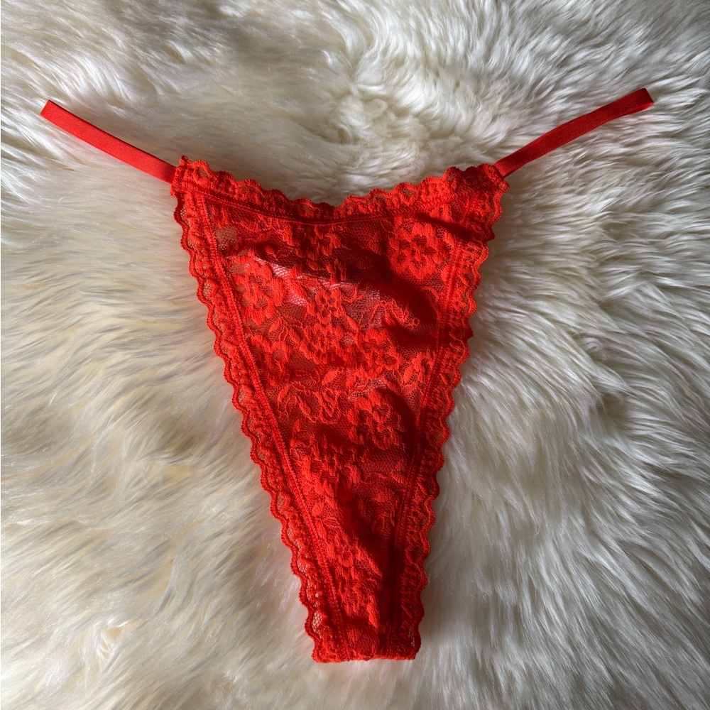 NWT The Lace String Thong Panty Size M